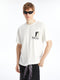 Crew Neck Short Sleeve Printed Combed Cotton Men's T-shirt
